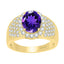 Purple, White