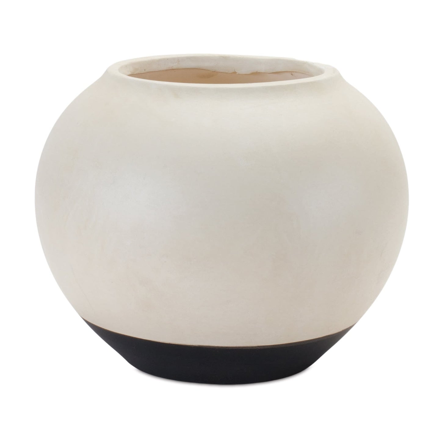 Melrose International Two Tone Ceramic Vase 8.75"D