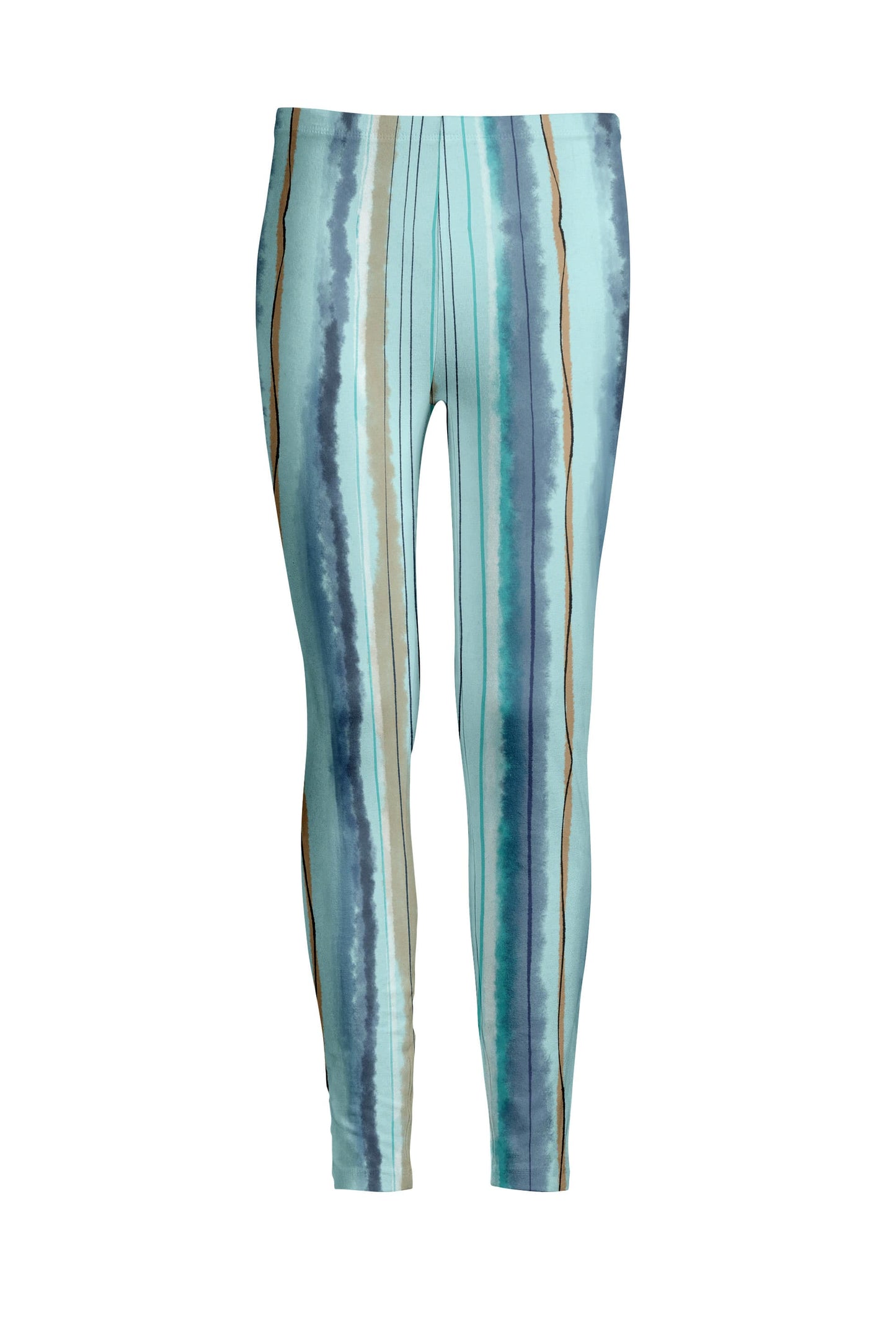 Blue Beige Watercolor Stripe-