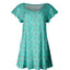 Aqua Floral Print