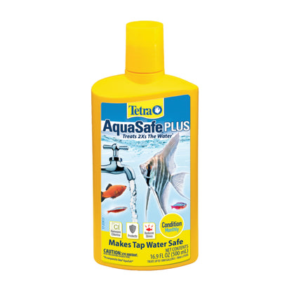Tetra Aquasafe Plus 16.9 Ounces, Aquarium Water Conditioner and Dechlorinator