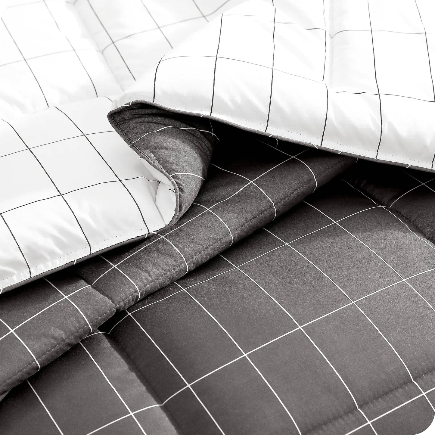 Grid - Grey/White - White-