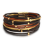 Goldtone, Black, Brown
