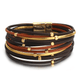 Goldtone, Black, Brown