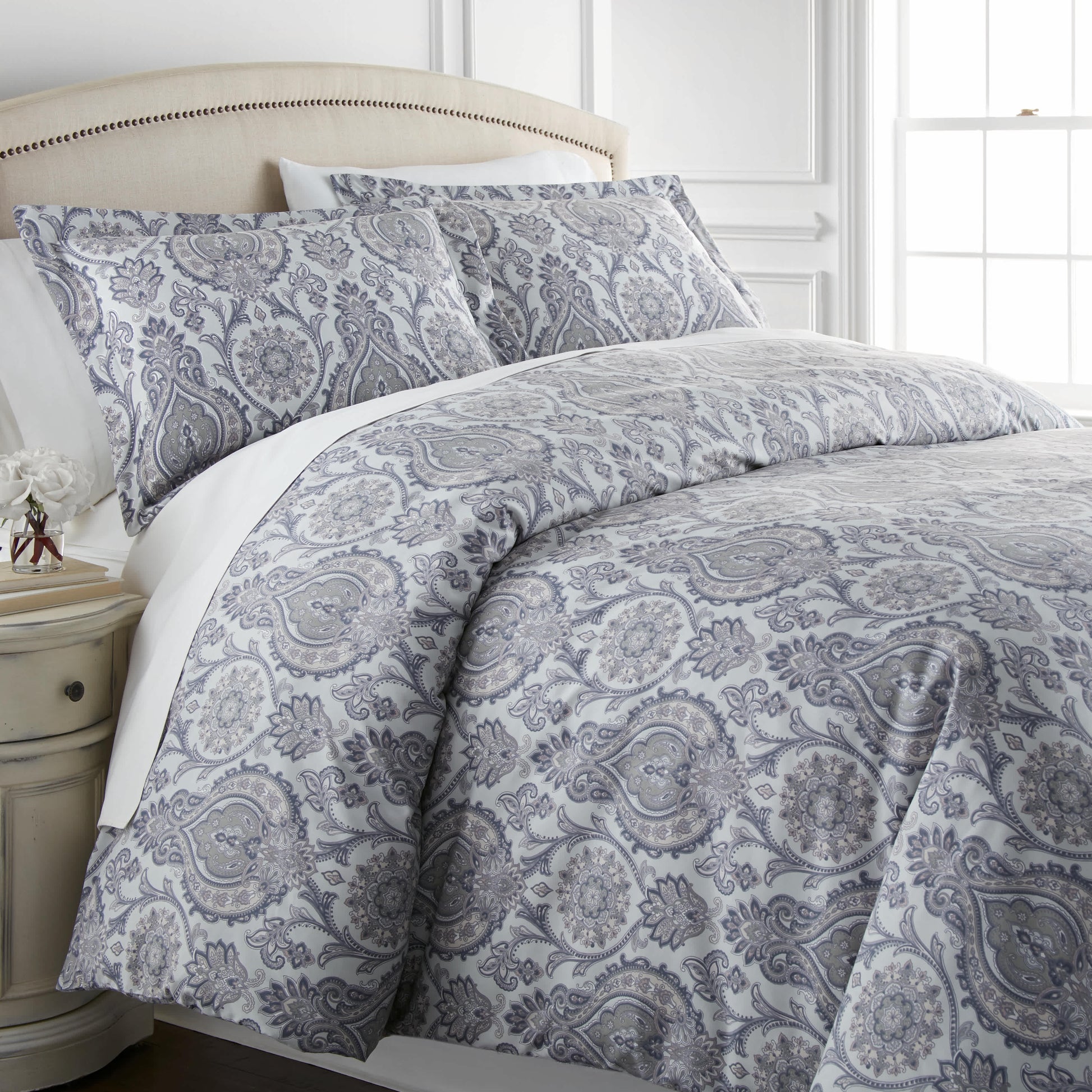 Boho Paisley Grey-