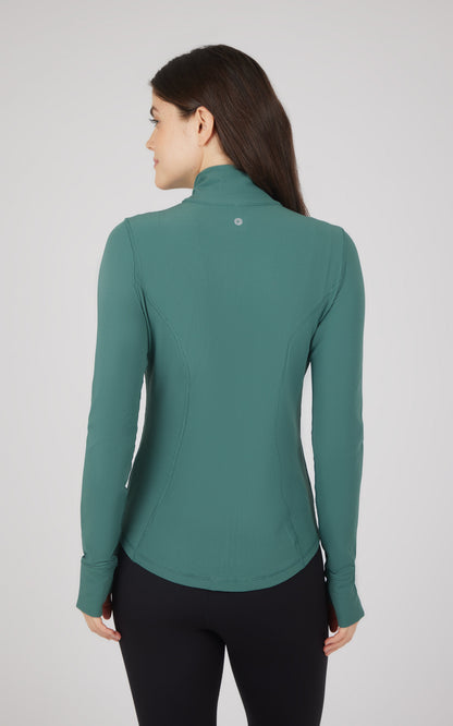 Interlink Ribbed Princess Seam Performance Jacket