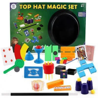 Vista Abracadabra Magic Tool Box with 65 Props - Multi Colors