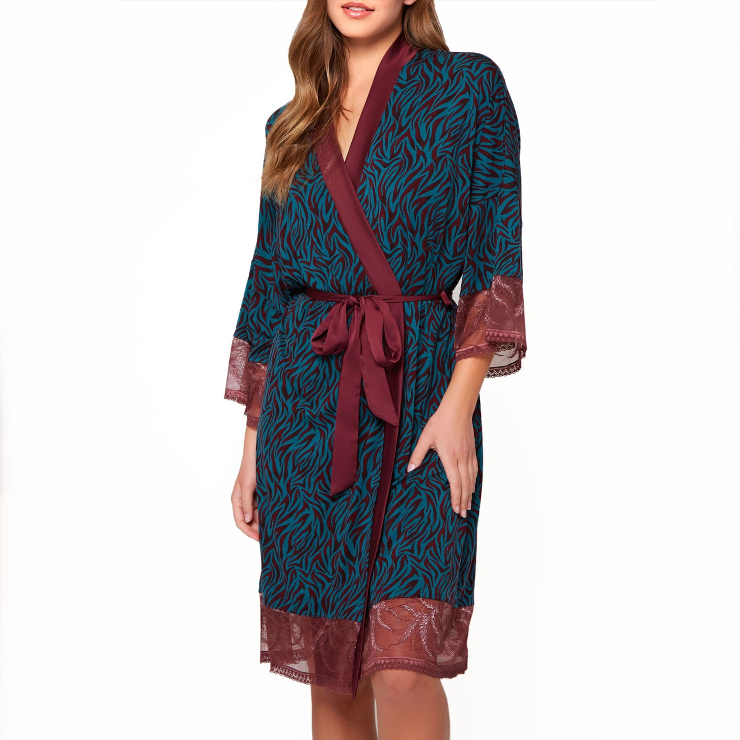 Teal-Burgundy-