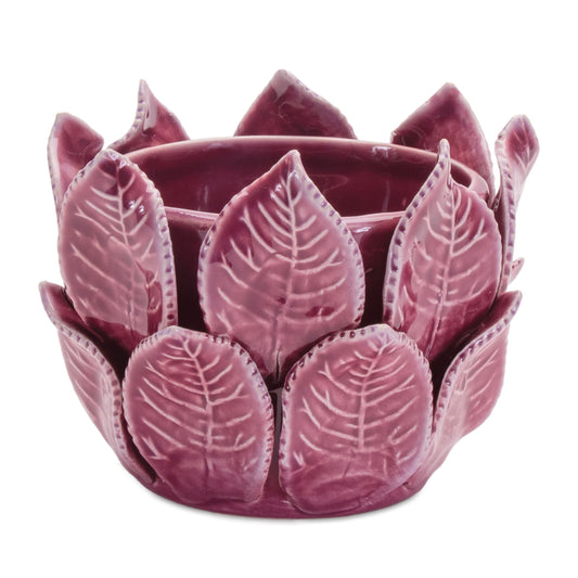 Melrose International Storeware Bud Vase with Leaves Accent (Set of 2)