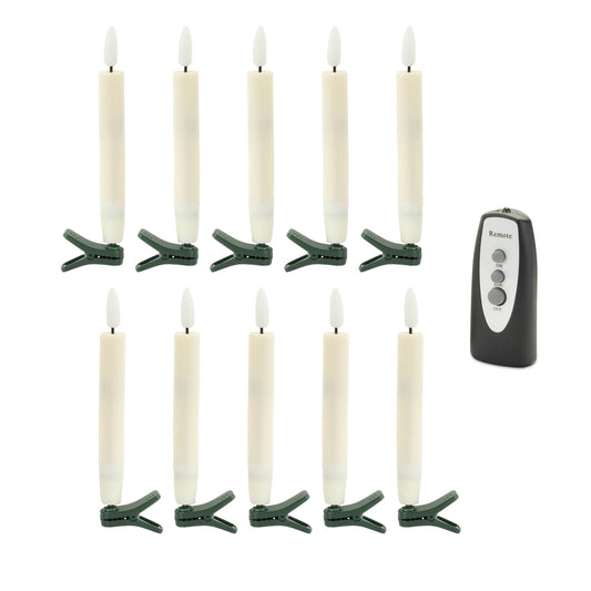 Melrose International LED Clip-On Taper Candle (Set of 10)