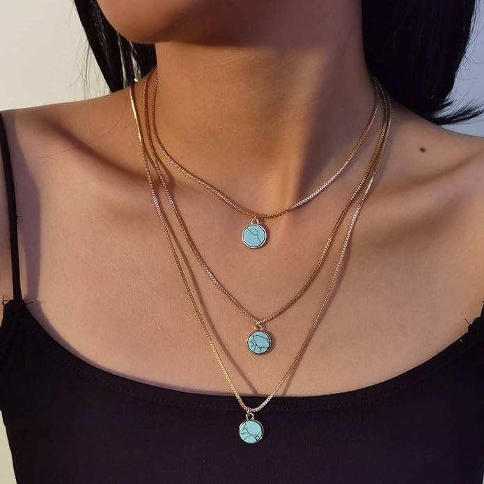 Turquoise / Gold-