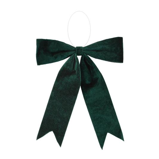 Melrose International Emerald Green Holiday Bow (Set of 2)