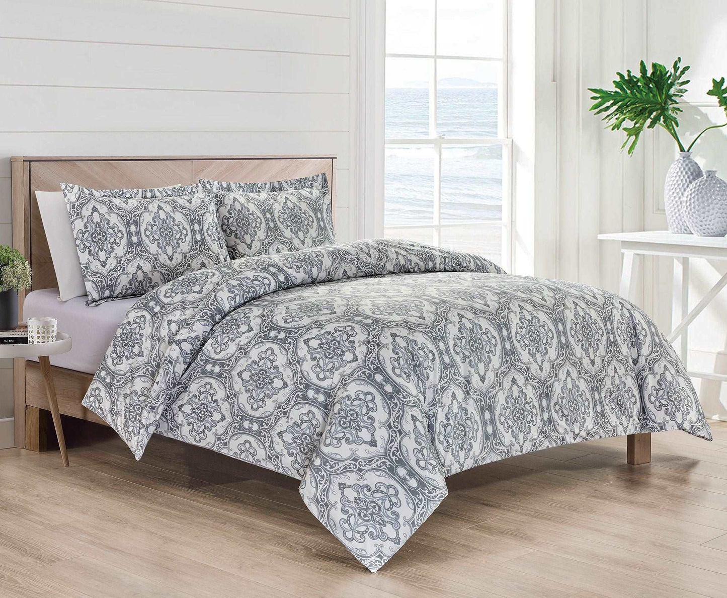 Bibb Home 1800 Series 3 pc Duvet Cover Set