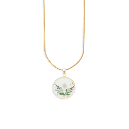Mint & Lily Pressed Birth Flower Necklace