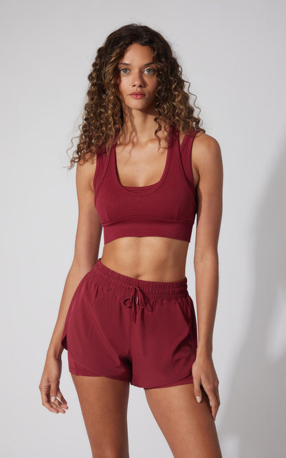Seamless Ribbed Double Layer Bra - Our Ocean Core Story