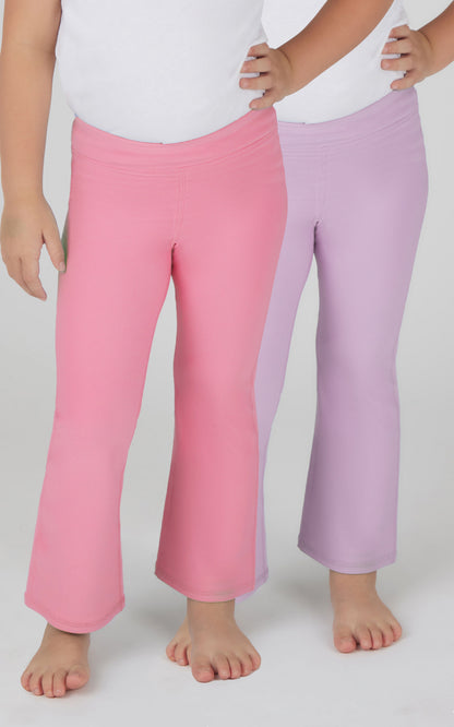 Toddler Girls 2 PK Ribbed Flared Pant