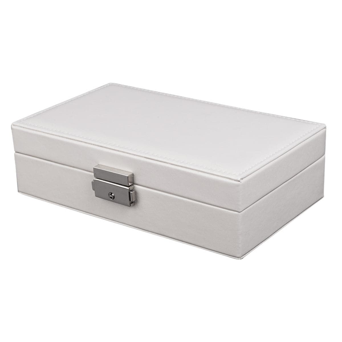 White Clasp Polystyrene Jewelry Storage Box