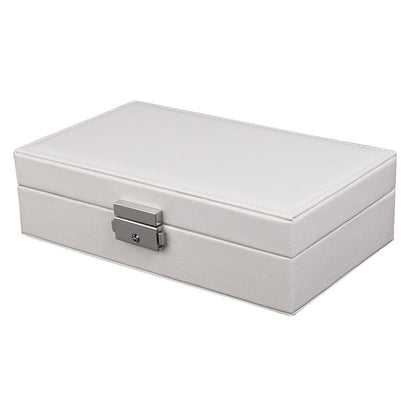 White Clasp Polystyrene Jewelry Storage Box
