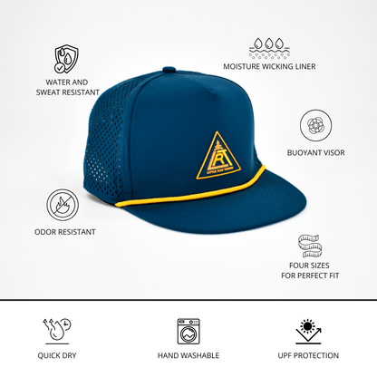 Waterproof Lrt Adventure Snapback Hat - Pewter