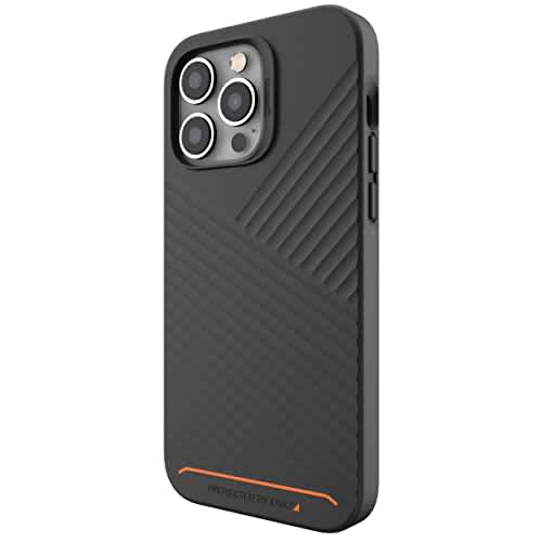 Gear4 Zagg Denali Snap Textured Iphone Case, D30 Drop Protection for up to (16ft/5m), Reinforced Backplate with Edge-To-Edge Protection, Wireless Charging Magsafe Iphone 14 Pro Case, Black