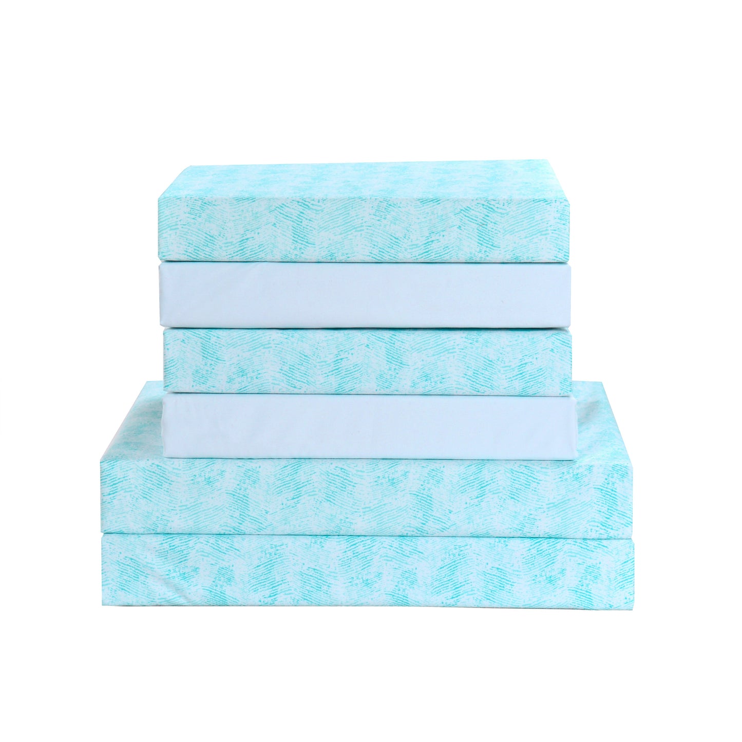 Elegant Comfort 6-Piece Floral and Stripe Pattern Sheet Set - Soft as a Hotel Premium Quality Bedding