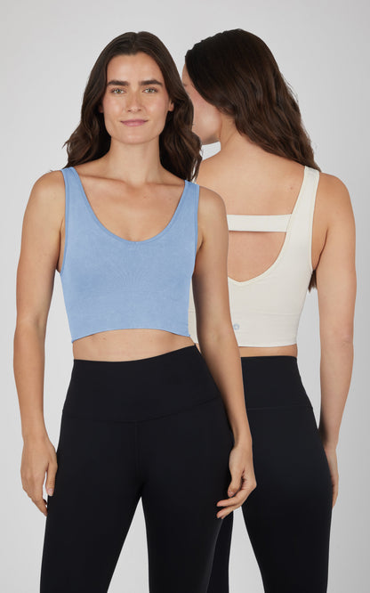 2 PK Stone Wash Bra Tank -Our Stone Story