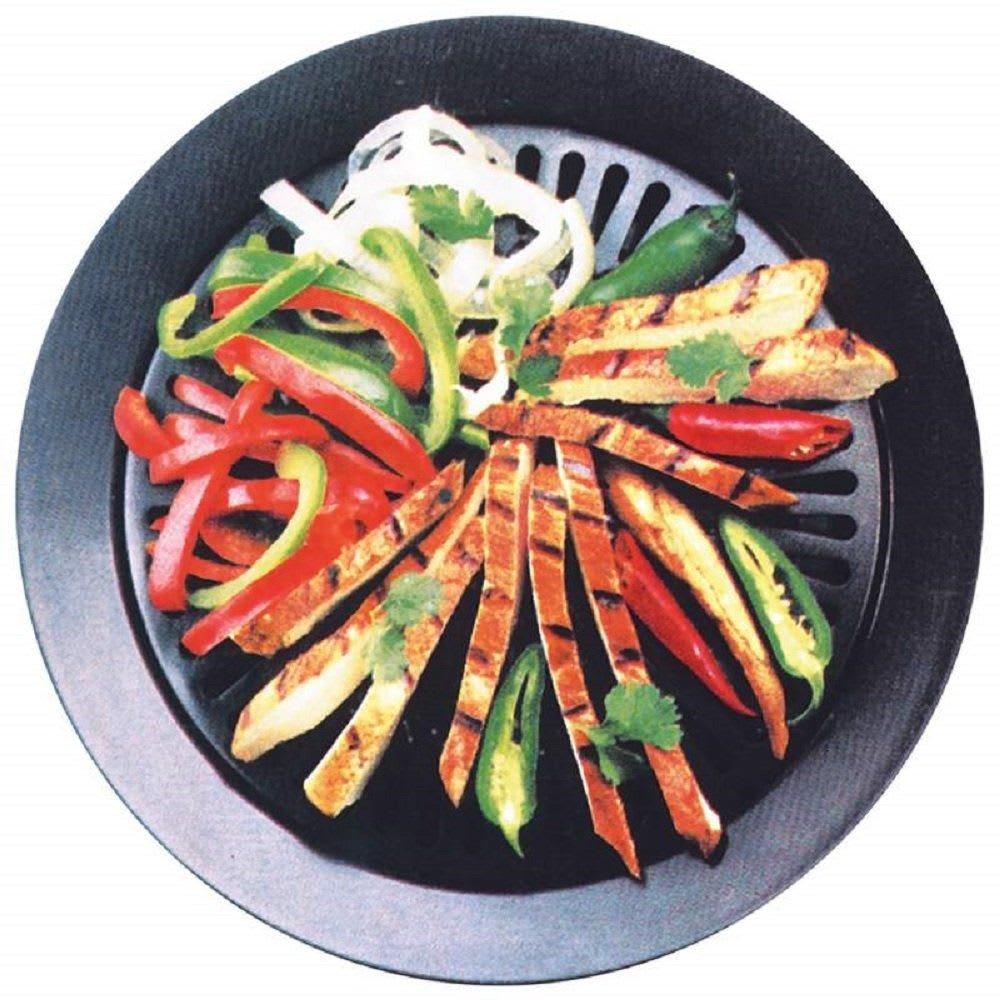 Vista Go Go Smokeless Non-Stick Barbecue Grill for Indoors and Outdoors - Black