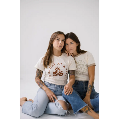 We All Start As Strangers Ringer Tee for Adults