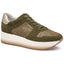 OLIVE SUEDE/MET KID SUEDE