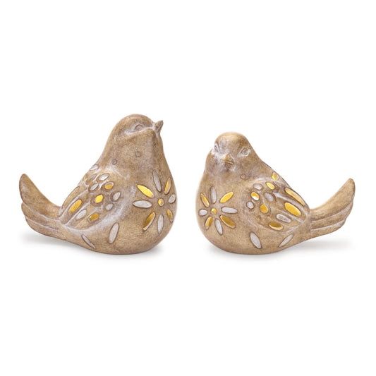 Melrose International LED Bird Figurine (Set of 2)
