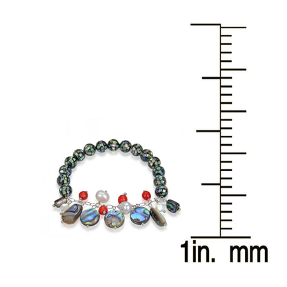 Multicolor, White, Red-