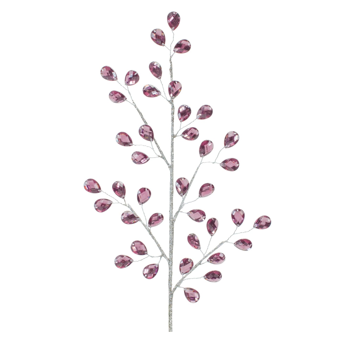 Melrose International Purple Jewel Spray (Set of 2)