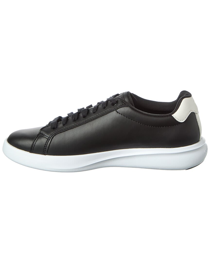 BLACK / WHITE LEATHER-