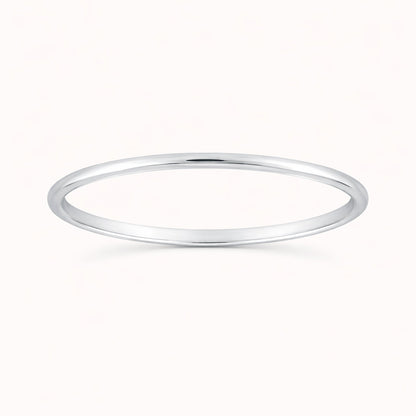 14k Gold Thin Wedding Band Ring