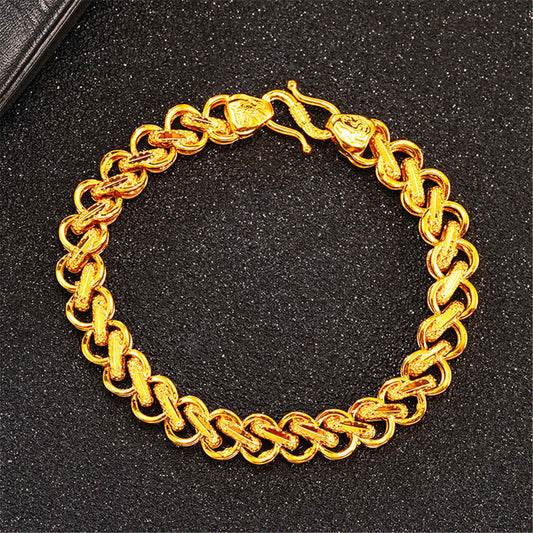 Goldtone Intertwined Bracelet-1
