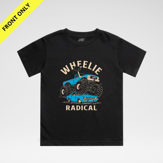 Wheelie Radical Tee - Blue Edition (front Only)