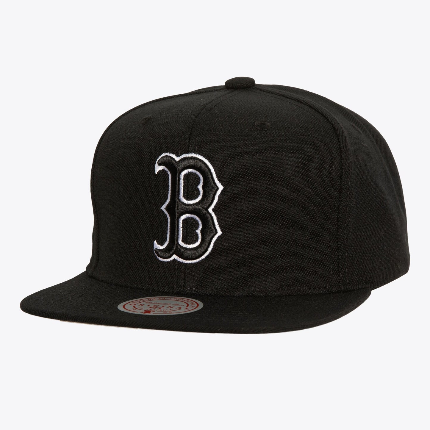 Mitchell & Ness Men's MLB Evergreen Black White Snapback Red Sox Snapback Caps