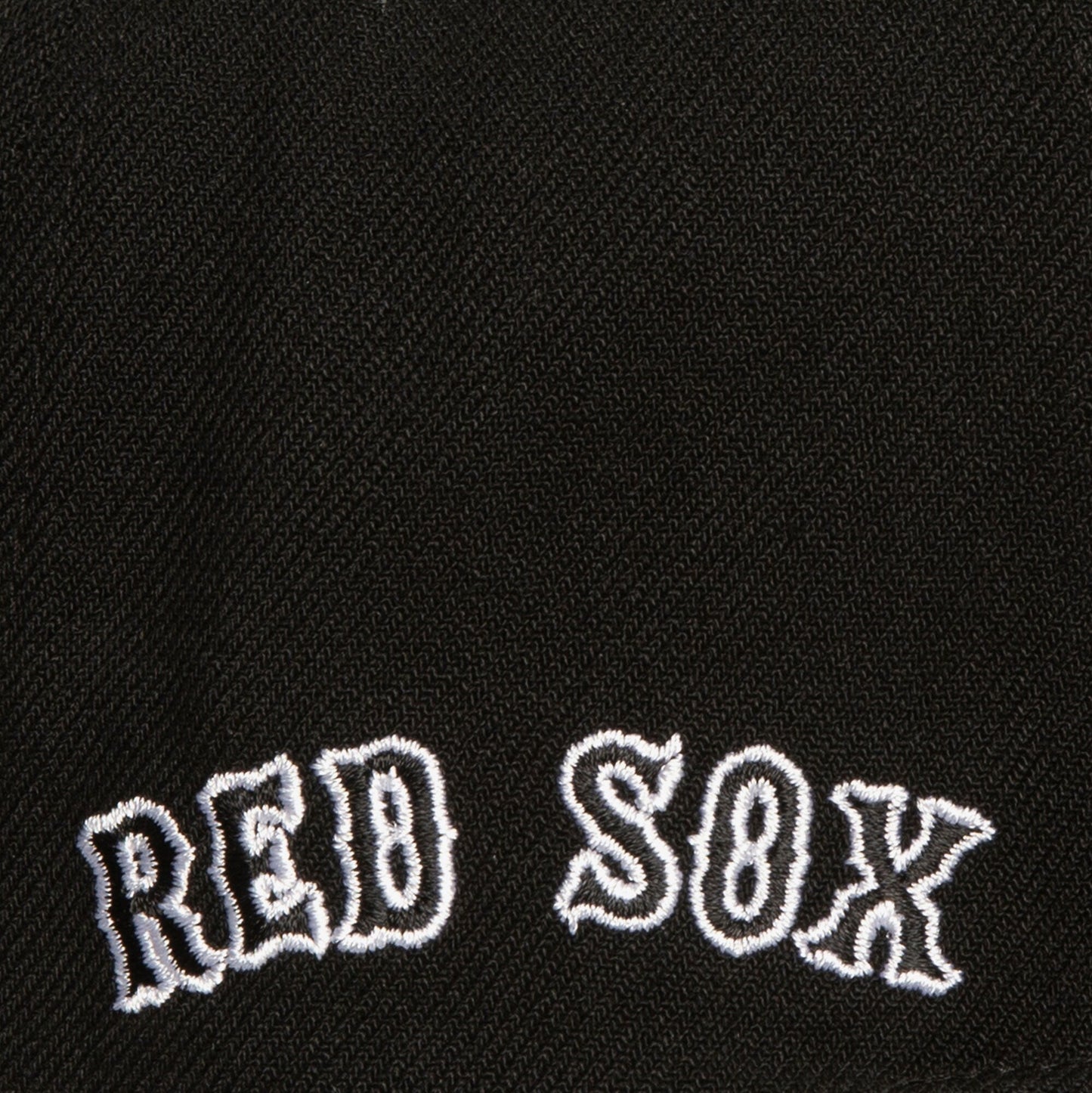 Men's Mitchell & Ness MLB Evergreen Black White Snapback Red Sox