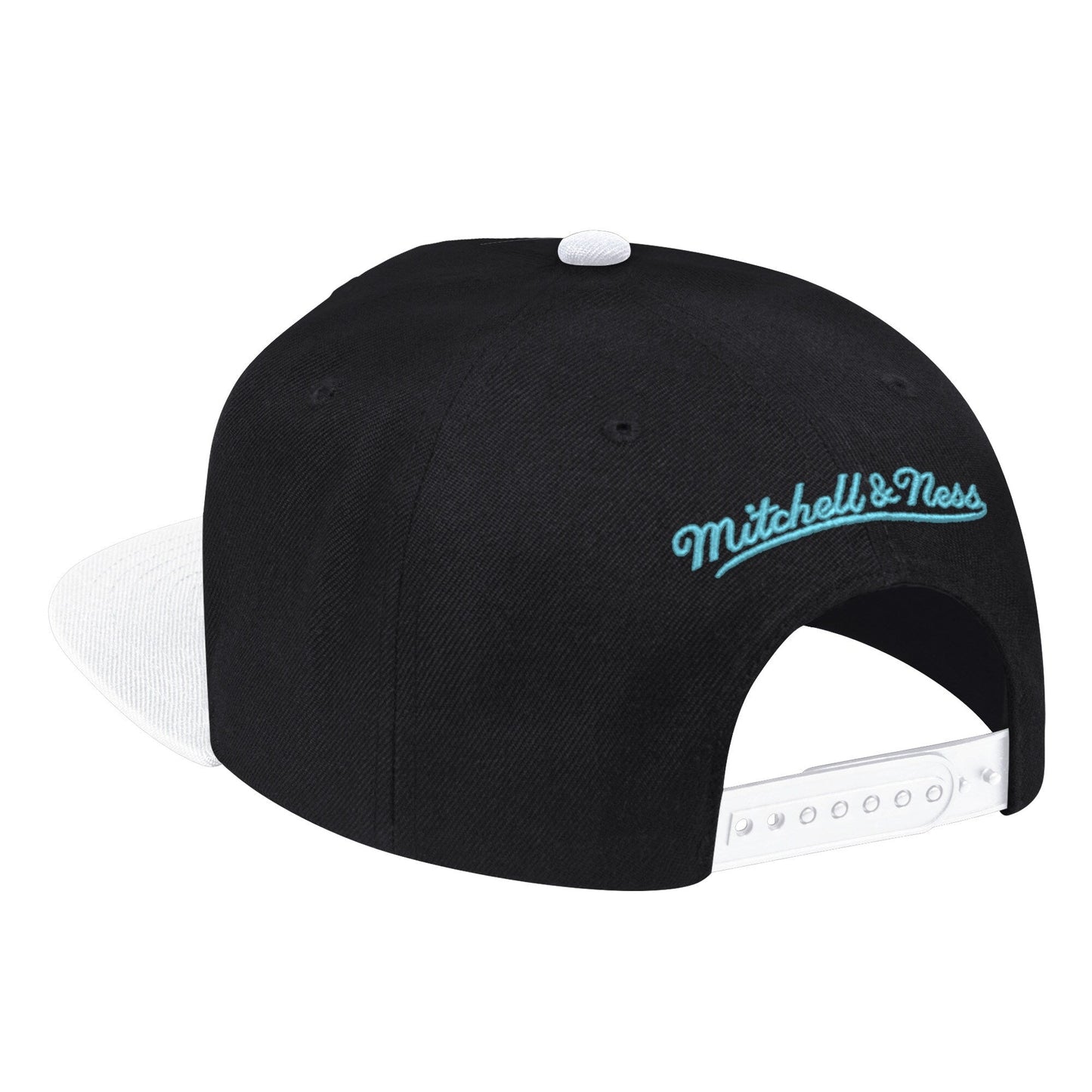 Men's Mitchell & Ness NBA Oreo Hook Snapback NBA Nets - Black-White