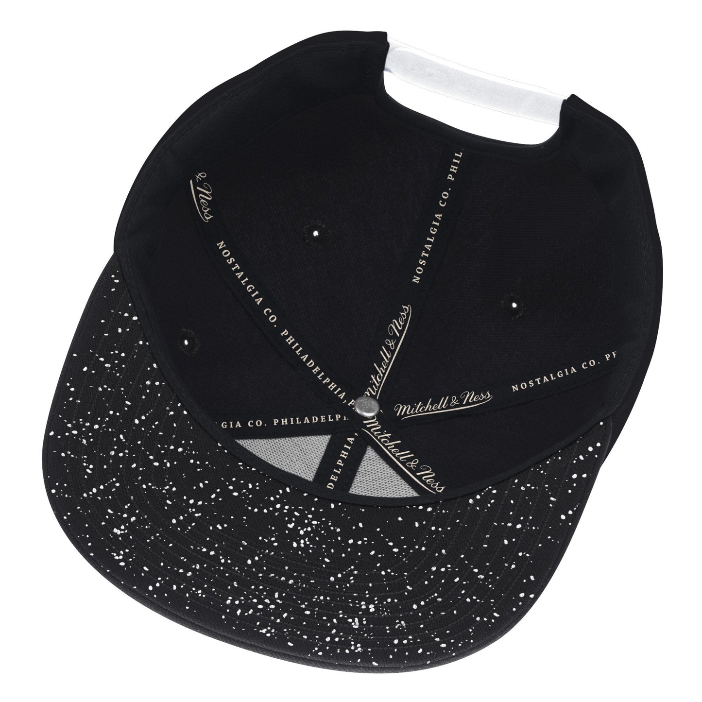 Men's Mitchell & Ness NBA Oreo Hook Snapback NBA Nets - Black-White