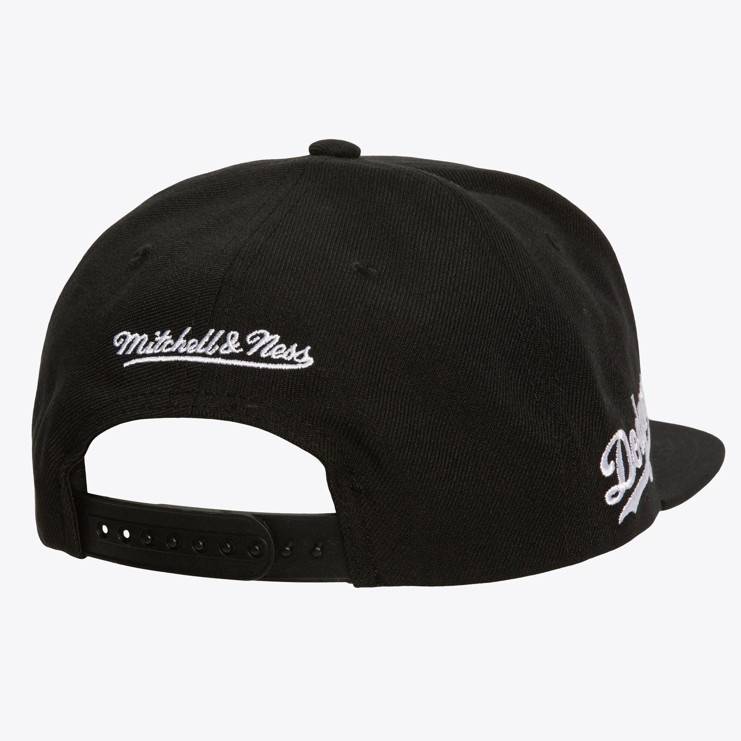 Men's Mitchell & Ness MLB Evergreen Black White Snapback Dodgers