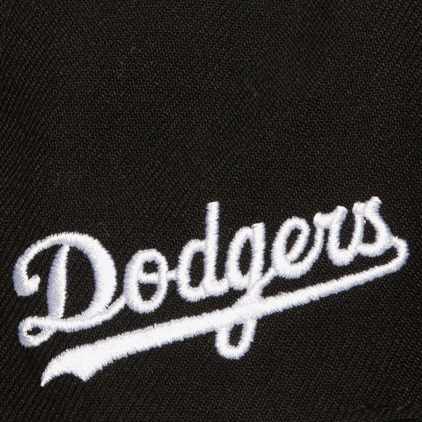 Men's Mitchell & Ness MLB Evergreen Black White Snapback Dodgers