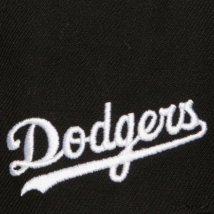 Mitchell & Ness Men's MLB Evergreen Black White Snapback Dodgers Snapback Caps
