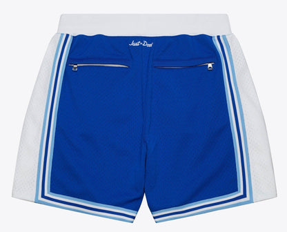 Mitchell & Ness Men's NBA Just Don Blue 7In Shorts Lakers
