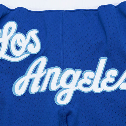 Mitchell & Ness Men's NBA Just Don Blue 7In Shorts Lakers
