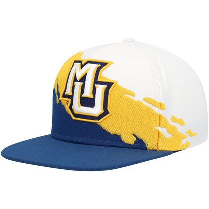 Mitchell & Ness Men's Ncaa Paintbrush Snapback Marquette Snapback Caps