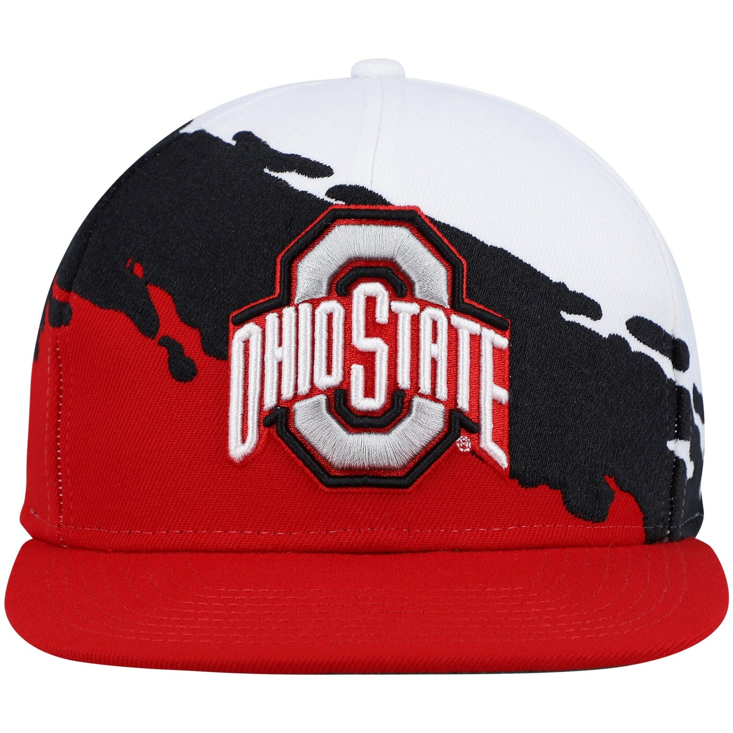 Mitchell & Ness Men's Ncaa Paintbrush Snapback Ohio State Snapback Caps