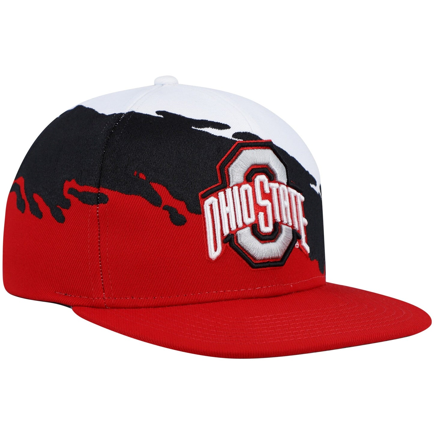 Mitchell & Ness Men's Ncaa Paintbrush Snapback Ohio State Snapback Caps