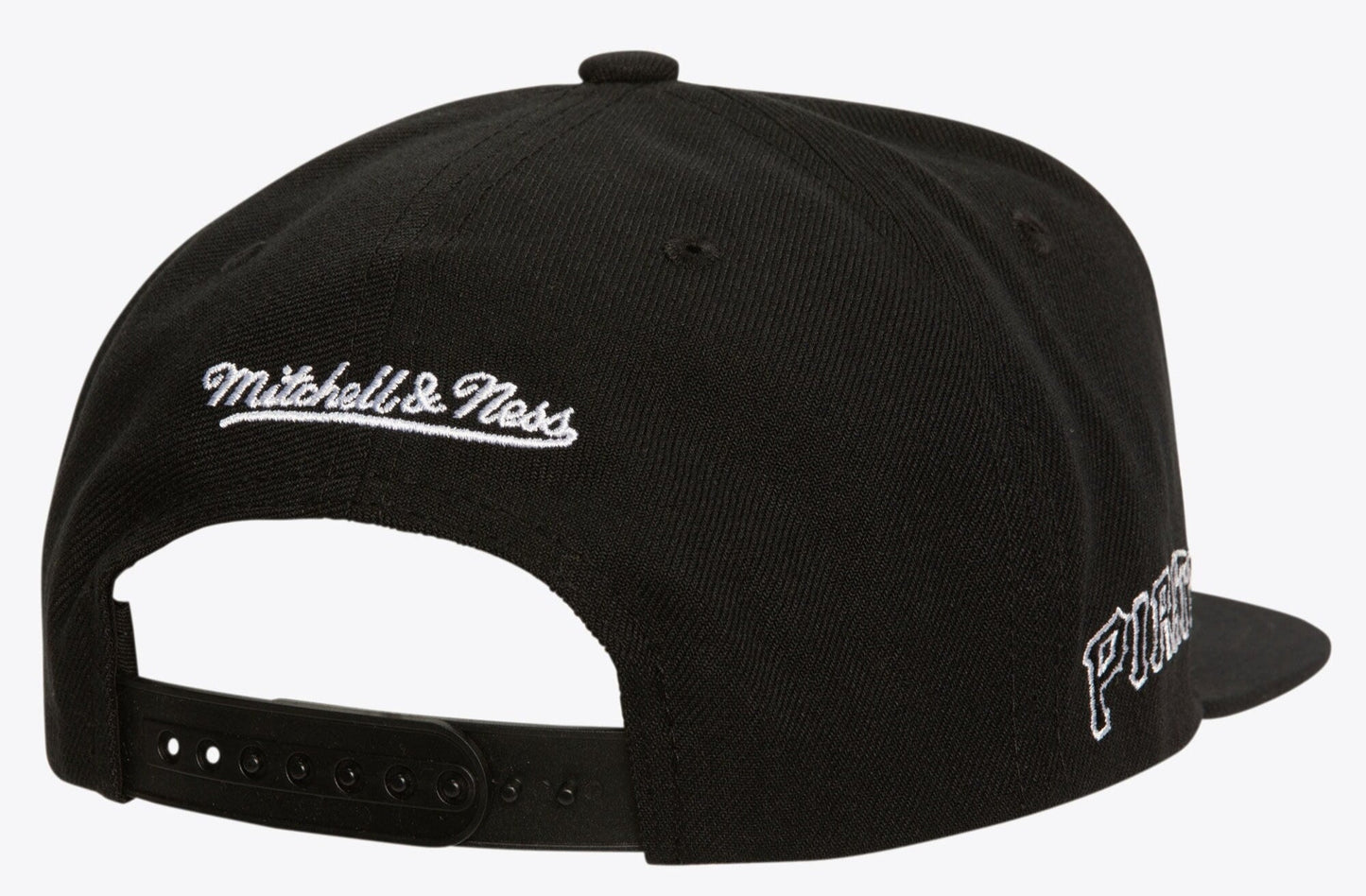 Mitchell & Ness Men's MLB Evergreen Black White Snapback Pirates Snapback Caps
