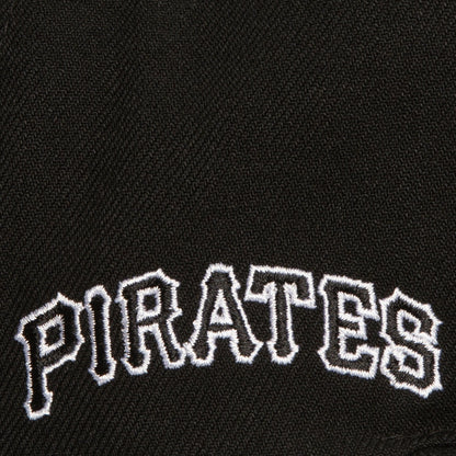 Mitchell & Ness Men's MLB Evergreen Black White Snapback Pirates Snapback Caps